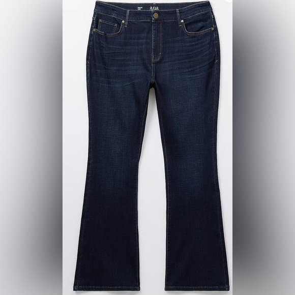 a.n.a - Plus Womens High Rise Flare Leg Jean Size 18W New With Tags - Picture 2 of 6